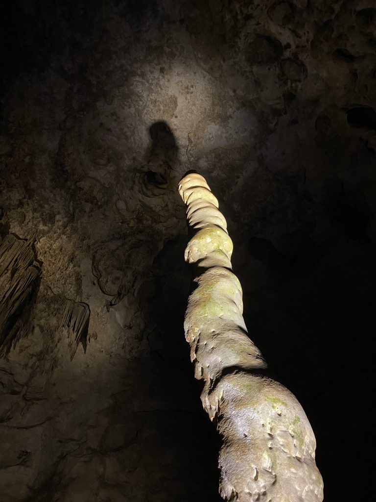 carlsbad caverns stalagmite