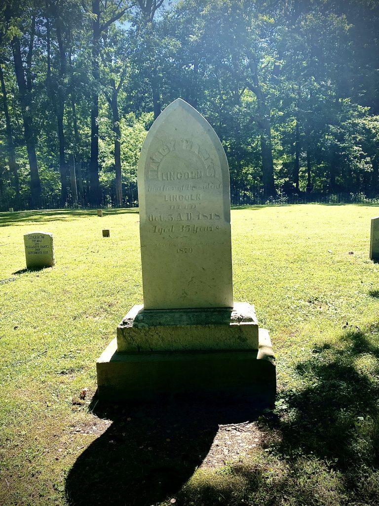 Nancy Hanks Lincoln's gravestone