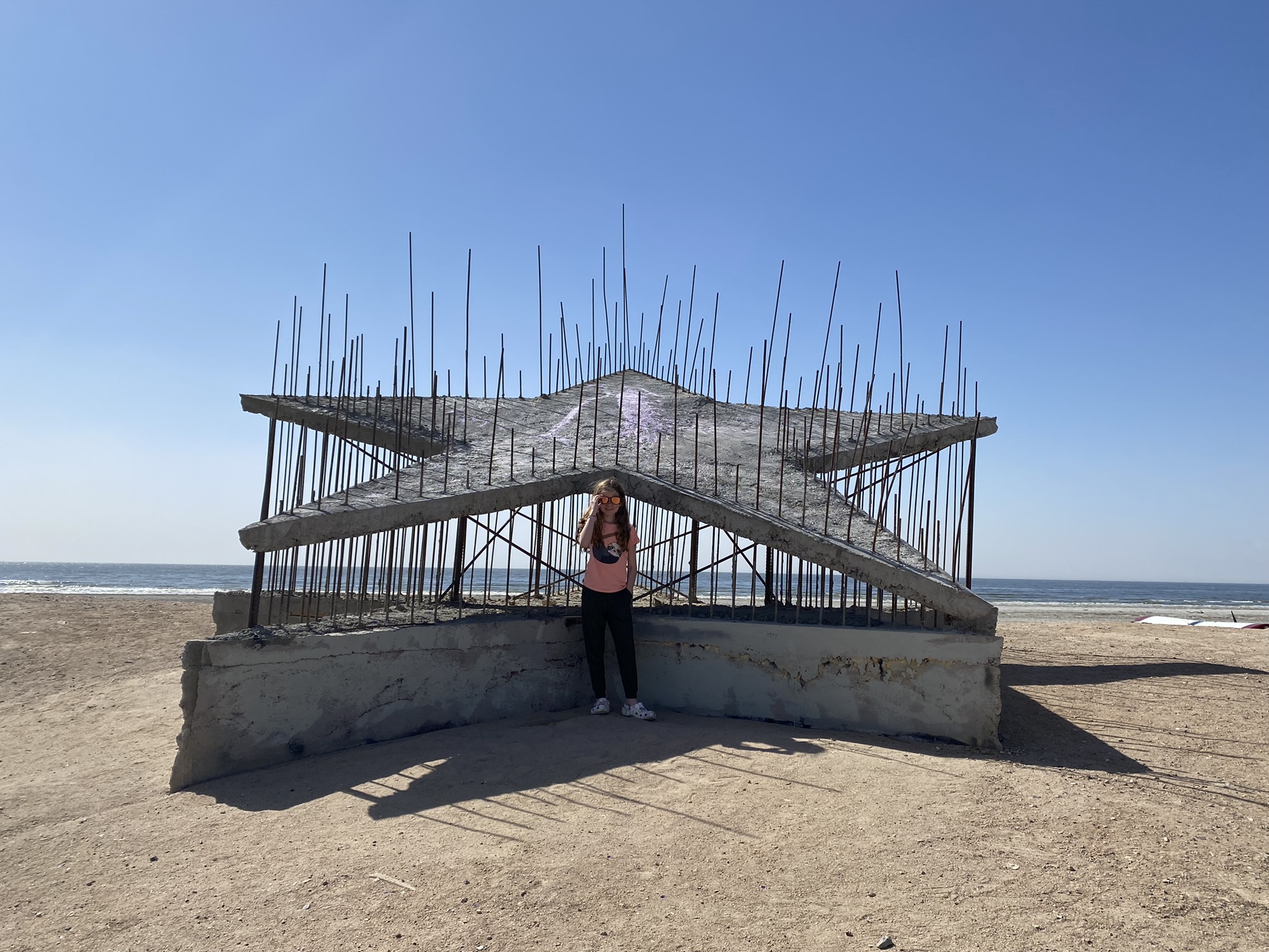 ruins sculpture at bombay beach Salton Sea