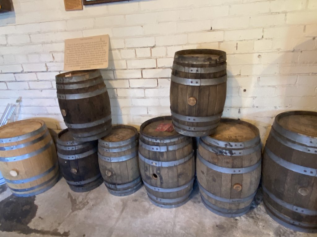 various sized barrels