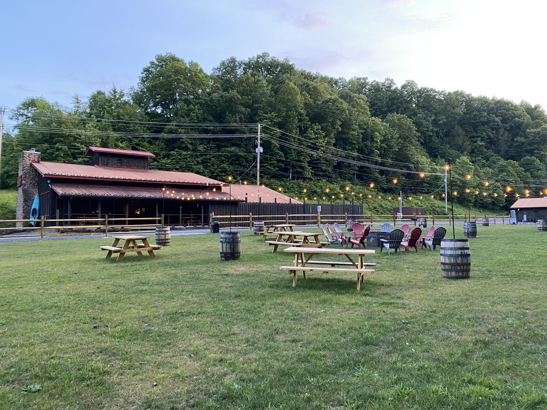 Event lawn at the Outpost Campground WV