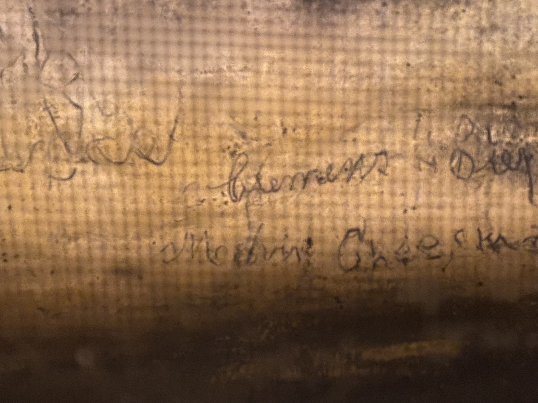 clemens' signature in Mark Twain's Cave 