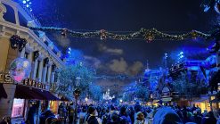 snow on main street USA disneyland