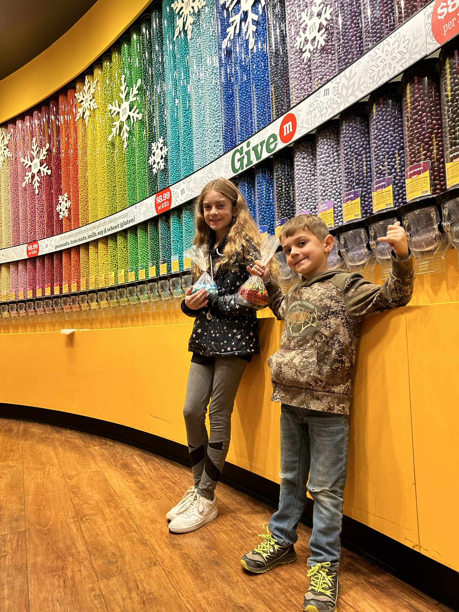 wall of M&Ms Vegas