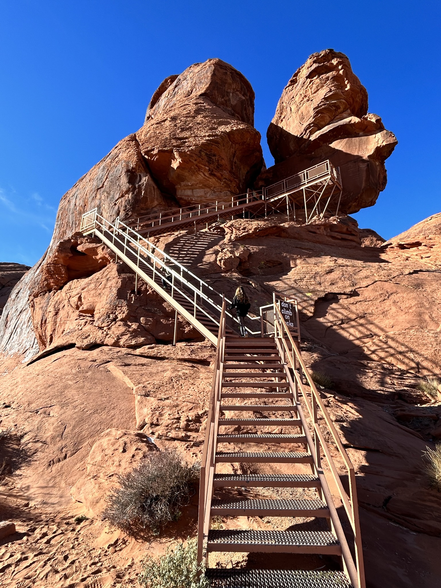 stairs to petroglyphs