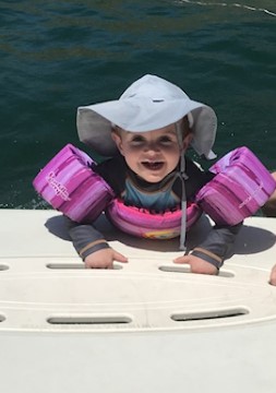 kid on boat