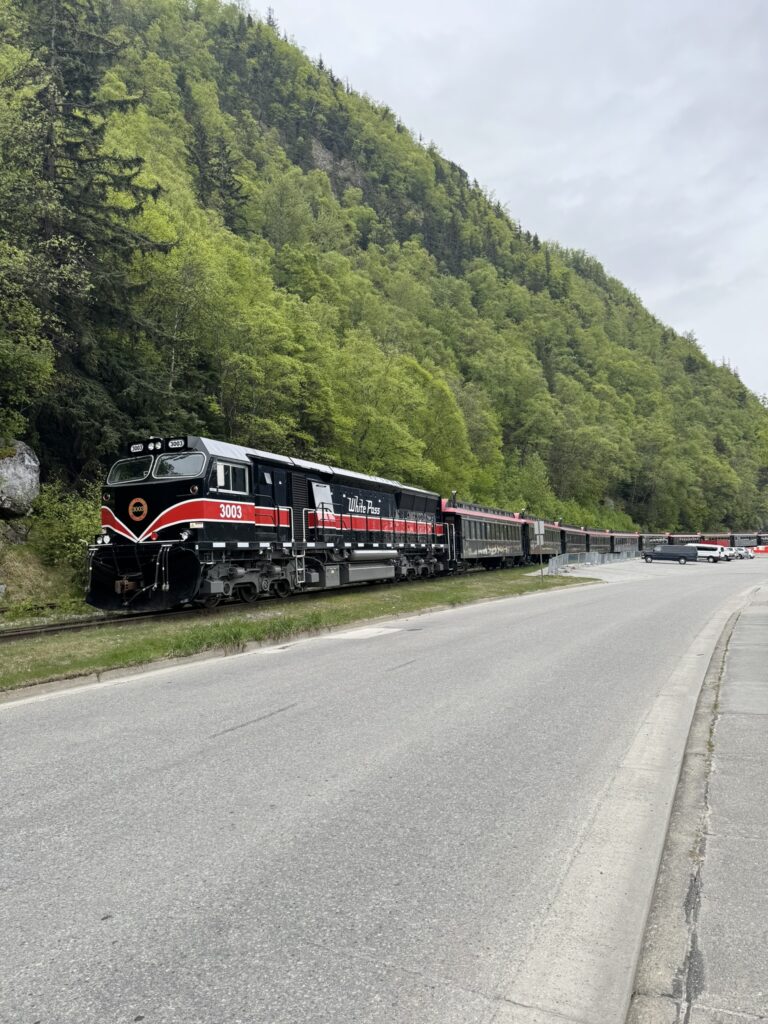 White Pass & Yukon Railway engine in Skagway