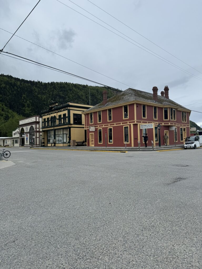 Original Railroad Depot in Skagway now serves as NPS Vistiro Center